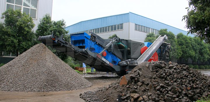 crawler type mobile impact crusher